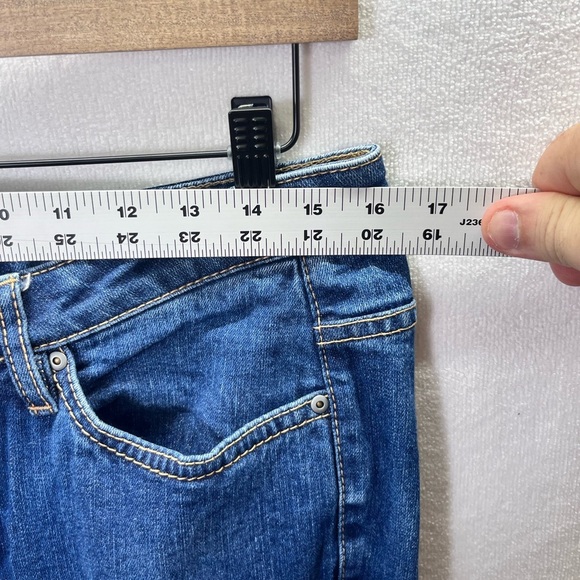 Aura by Wrangler Long Rise Sttaight Leg Jeans Womens 10L Blue Denim Western 2274 - Picture 4 of 10